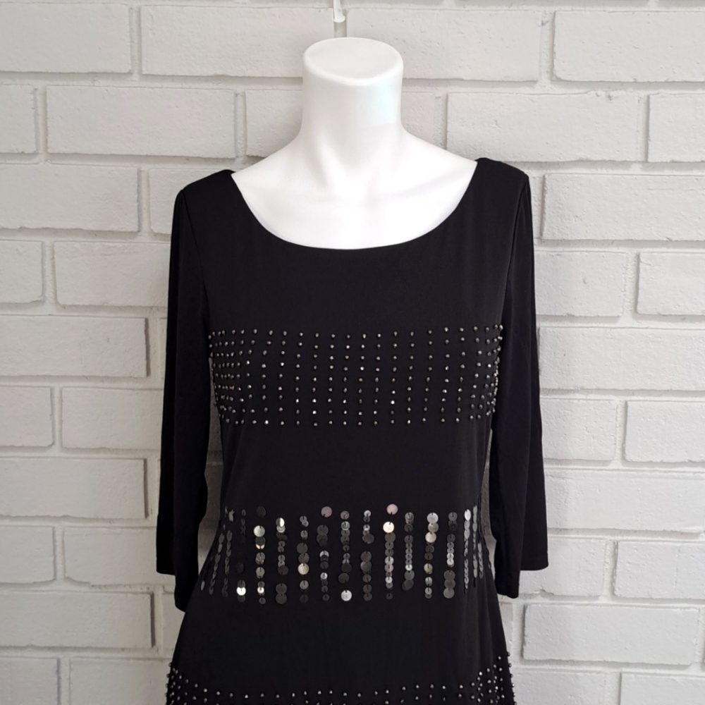 White House Black Market Beaded/Sequin Dress. Size Small - Picture 2 of 8